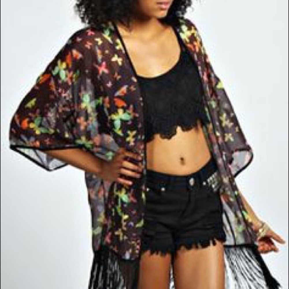 🌟Last chance sale! Boohoo Butterfly Kimono